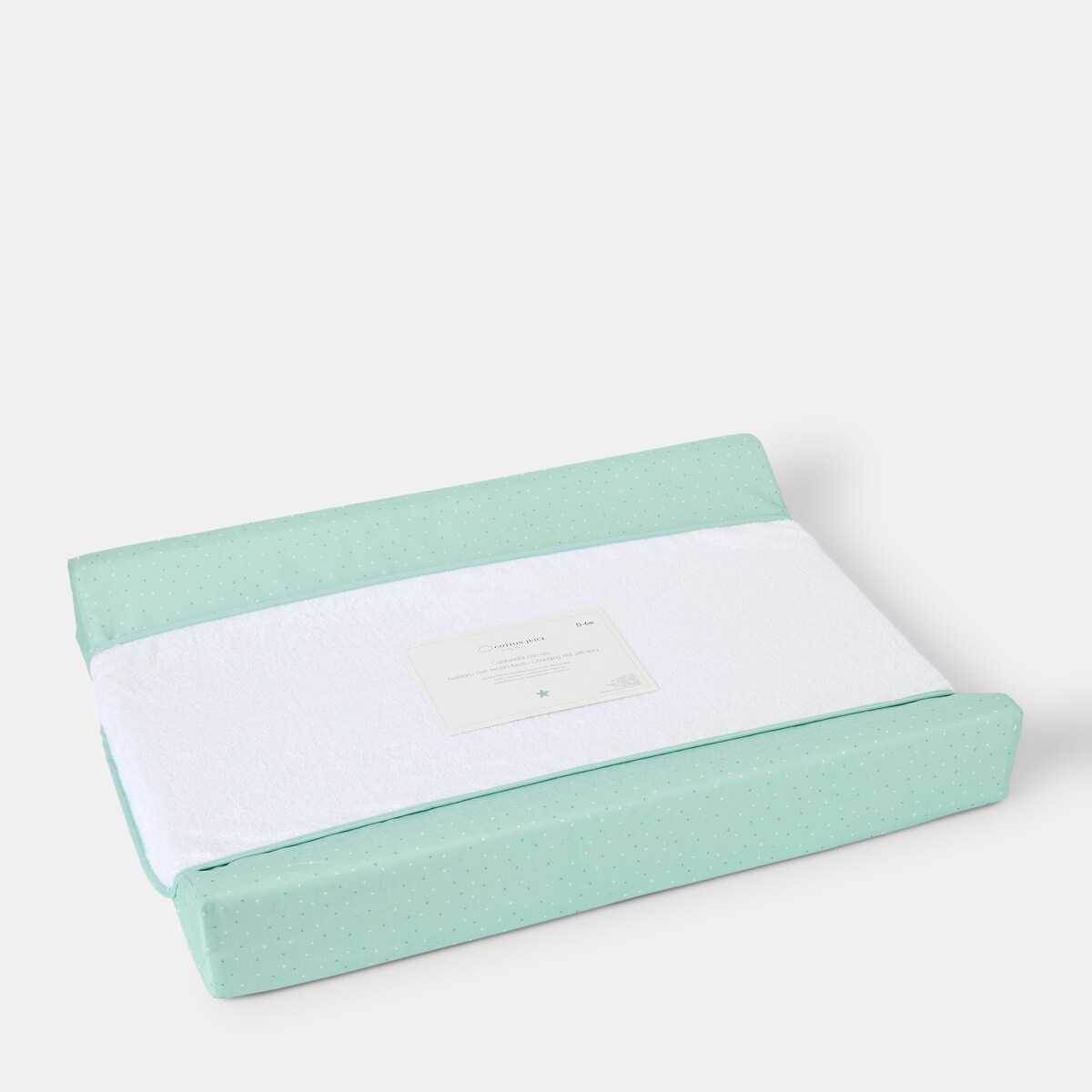 Colchão Muda Fraldas com Tecido Turco Verde Mint-3