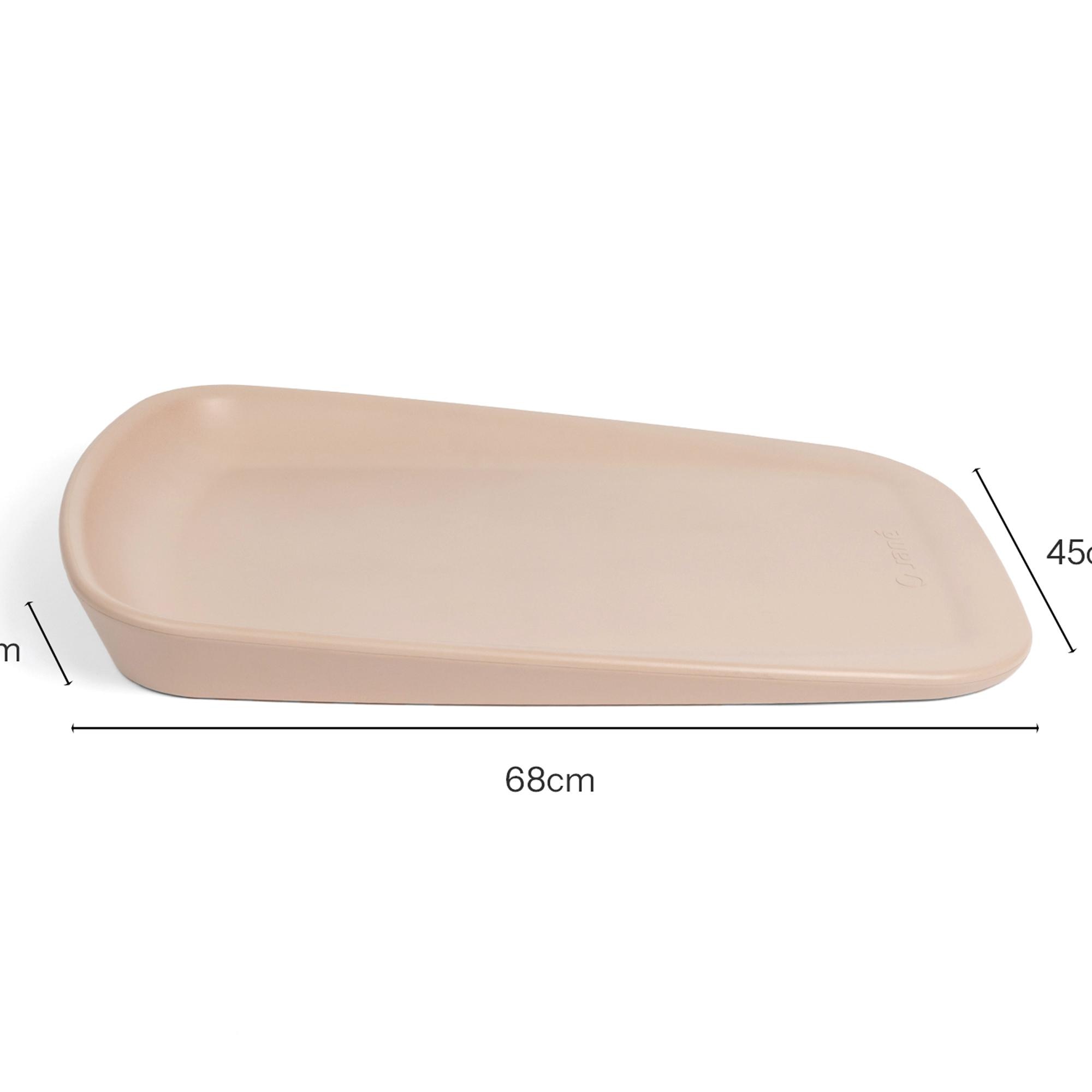 Muda Fraldas Ergonómico em PU Bege-2