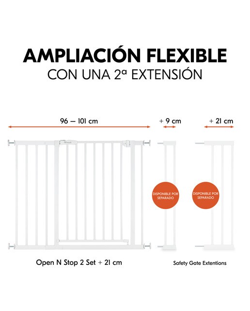 Barreira de Segurança Open N Stop 2 + Extensão 21 cm - Branco Branco-5