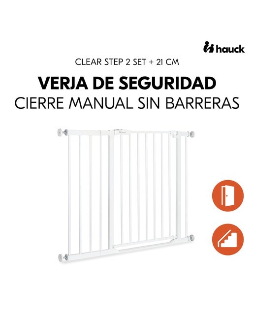 Barreira de Segurança sem Degrau Clear Step 2 + Extensão 21 cm Branco-2