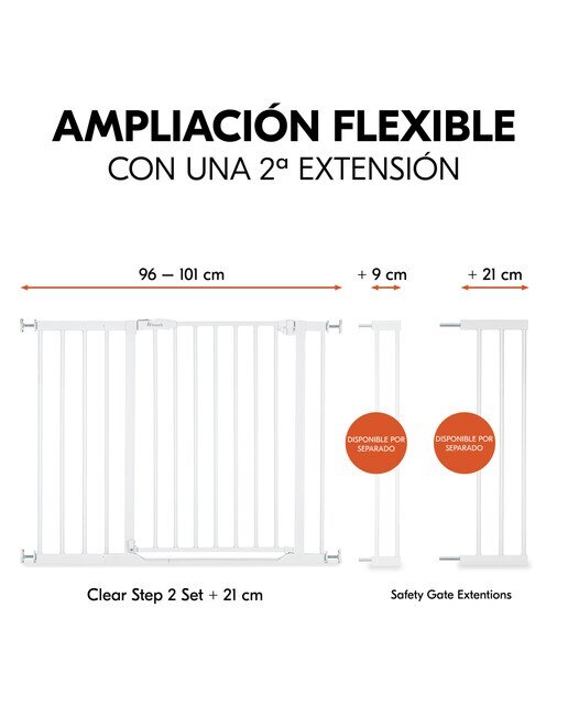 Barreira de Segurança sem Degrau Clear Step 2 + Extensão 21 cm Branco-6