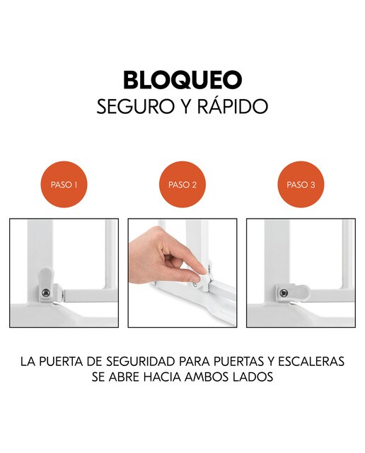 Barreira de Segurança sem Degrau Clear Step Autoclose 2 + Extensão 21 cm Branco-5