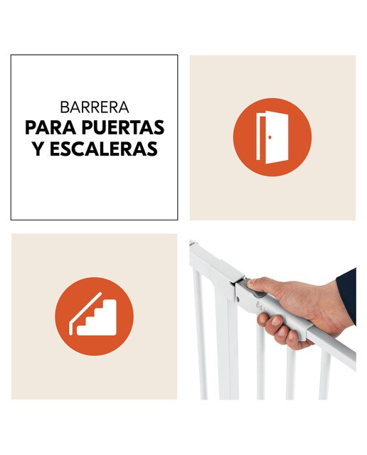 Barreira de Segurança sem Degrau Clear Step Autoclose 2 + Extensão 21 cm Branco-6