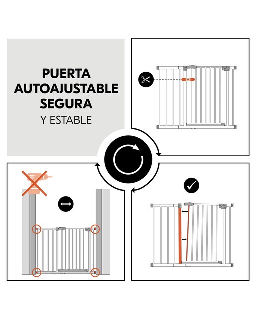 Barreira de Segurança sem Degrau Clear Step Autoclose 2 + Extensão 21 cm Branco-10