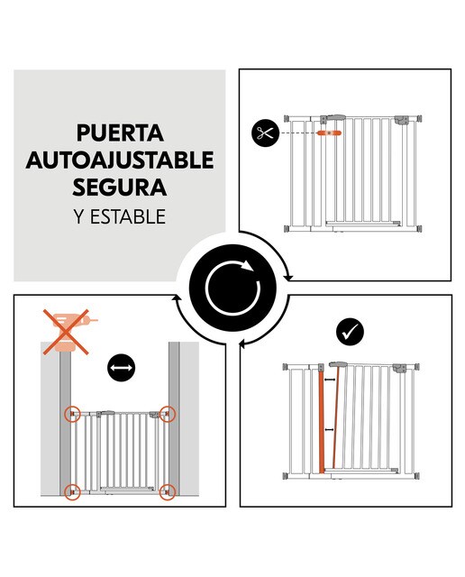 Barreira de Segurança sem Degrau Clear Step Autoclose 2 + Extensão 9 cm Branco-10