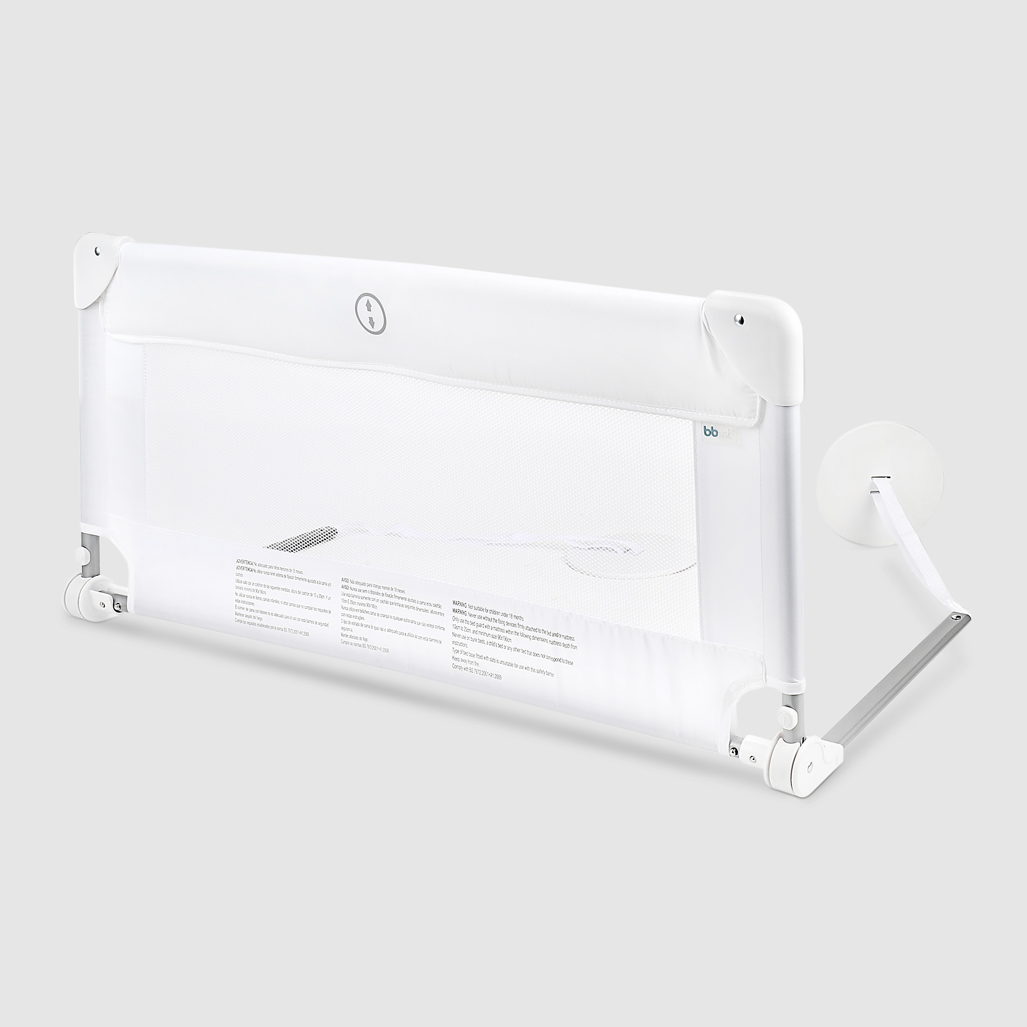 Imagem 0 de Barreira de segurança para cama (90 cm) branca