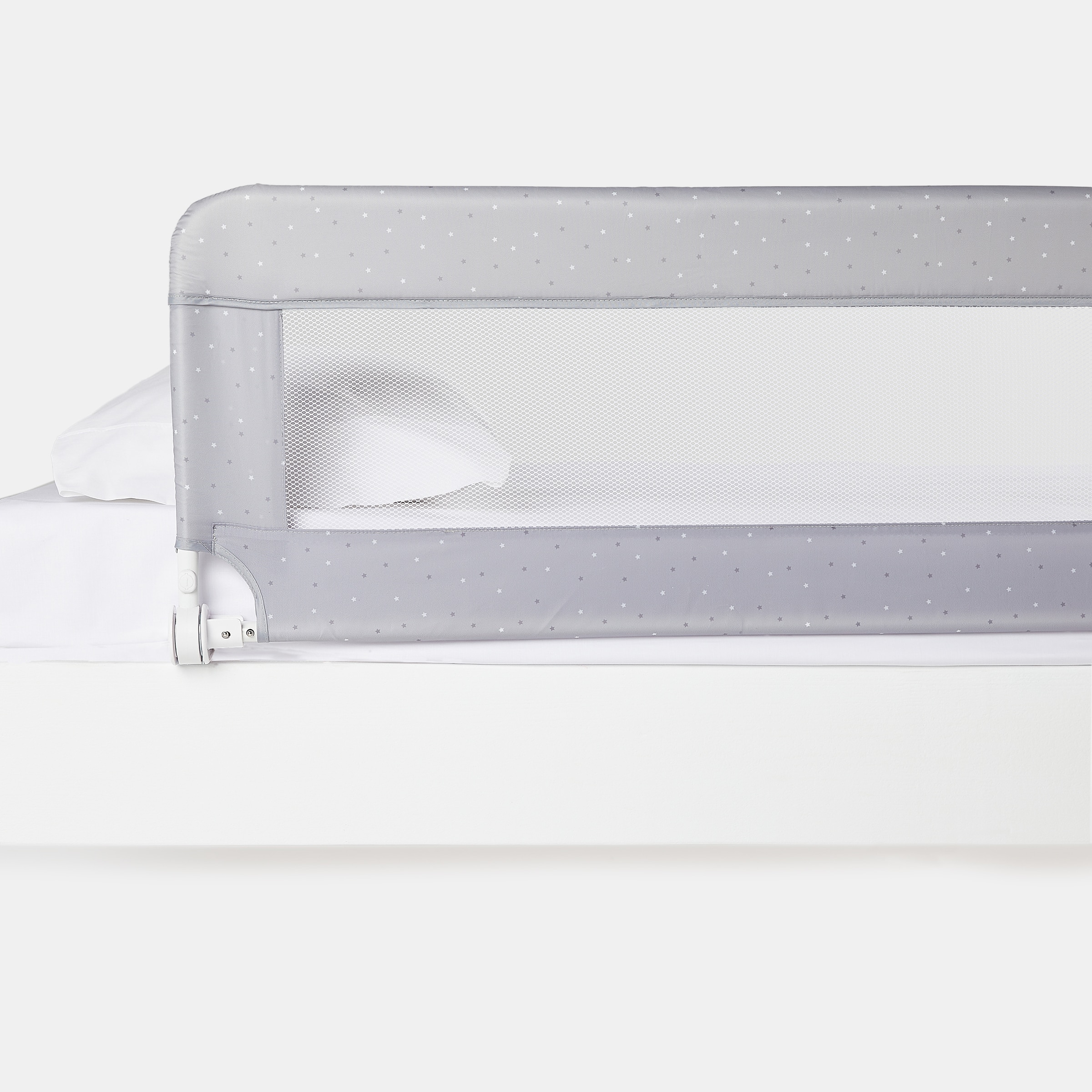 Barreira cama Estrelas - 150 cm Cinzento-2