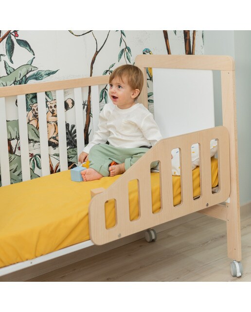 Barrera de seguridad para cuna de bebe Micuna Micussori - Natural Natural-2