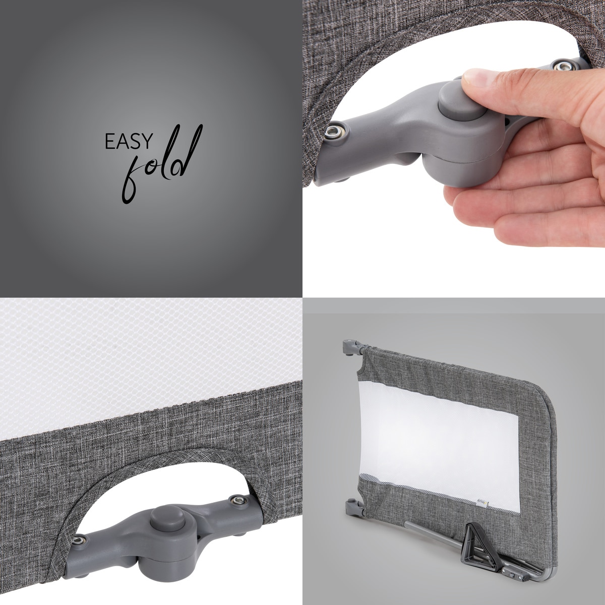 Barreira de Cama Sleep N Safe Plus XL - Melange Cinzento-8