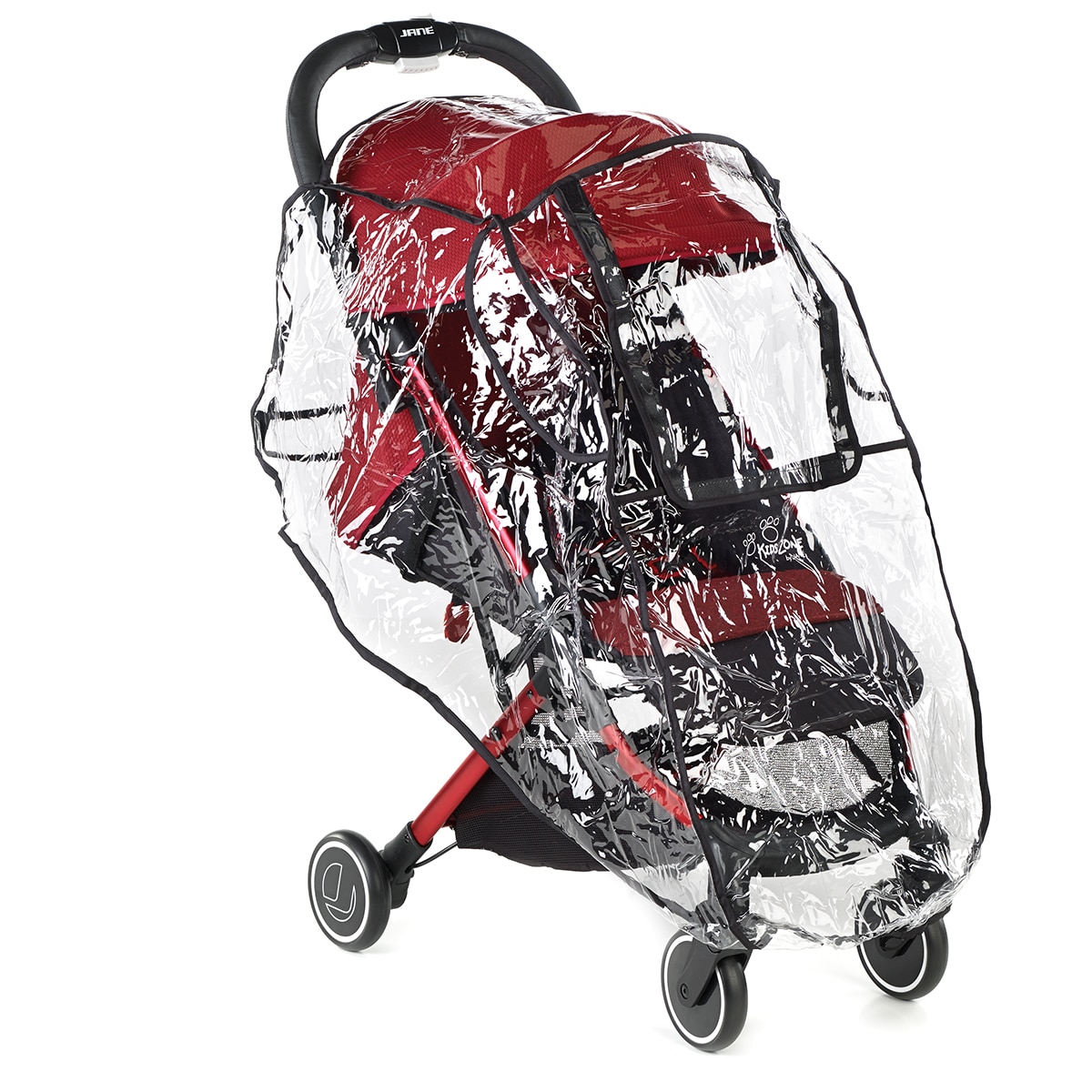 Protector de chuva universal para carrinho de passeio Rain Rover Pushchair transparente Transparente-3