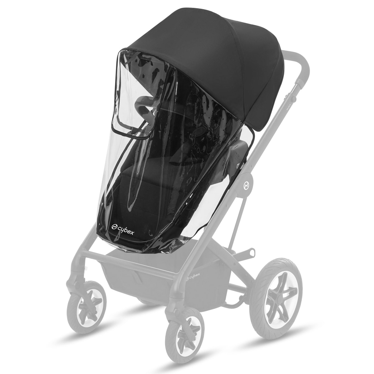 Capa de Chuva para Carrinho de Passeio Balios S 2 em 1/Talos S 2 em 1 Transparente-2