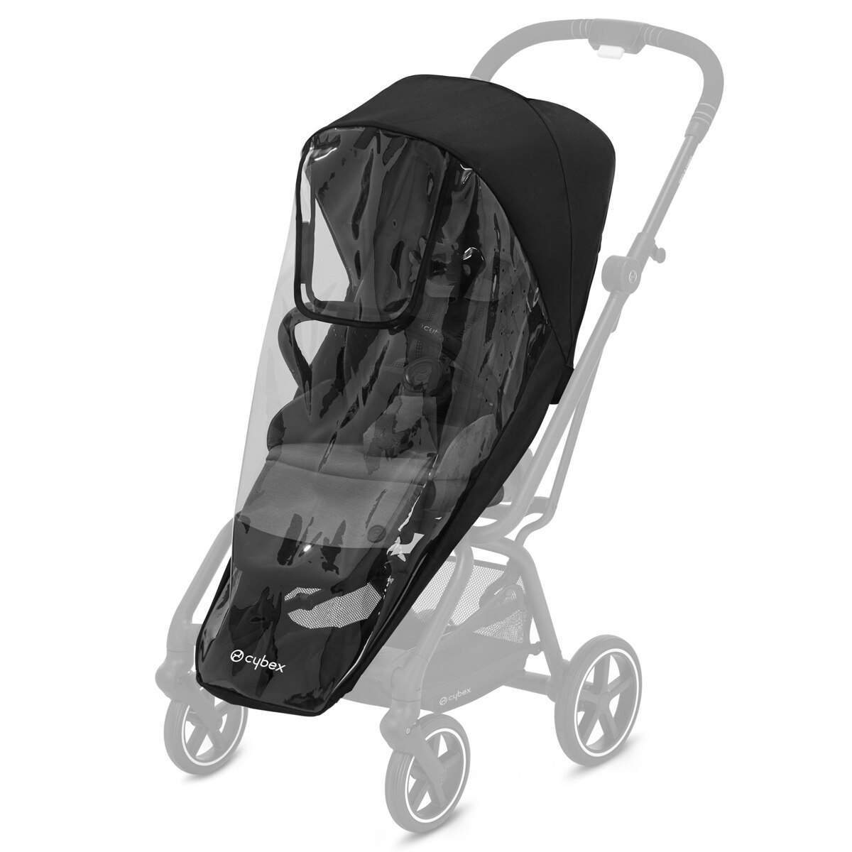 Capa de Chuva para Carrinho de Passeio Eezy S Twist Transparente-2