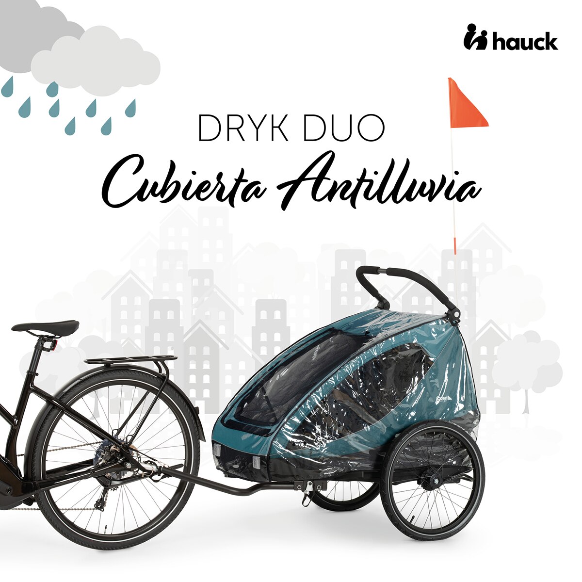 Protetor de Chuva Dryk Duo Rain Cover Preto-2