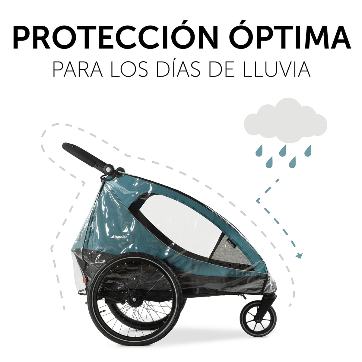 Protetor de Chuva Dryk Duo Rain Cover Preto-3