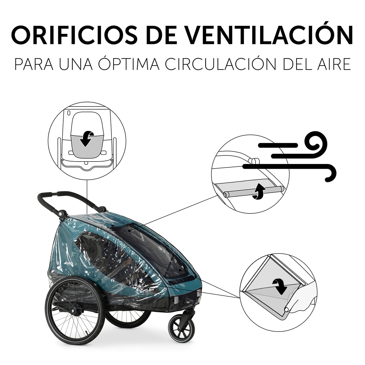 Protetor de Chuva Dryk Duo Rain Cover Preto-7