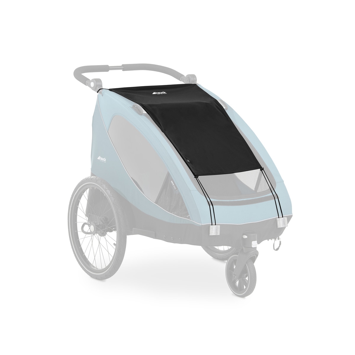 Pala Solar Dryk Duo Bike Trailer Sunshade Black Preto-6