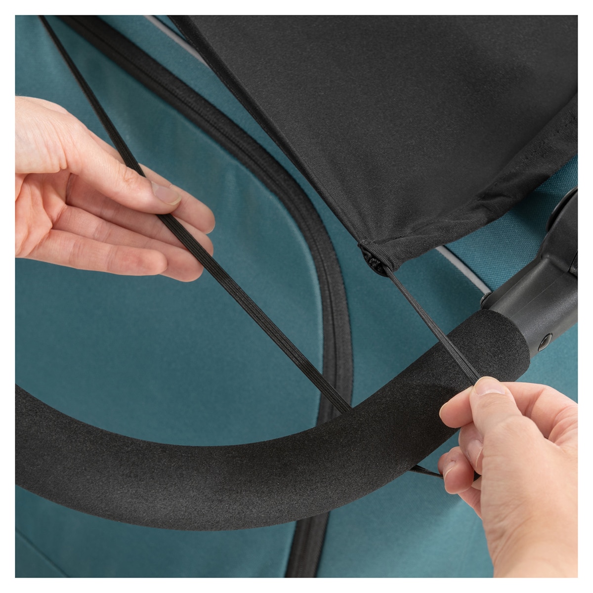 Pala Solar Dryk Duo Bike Trailer Sunshade Black Preto-7