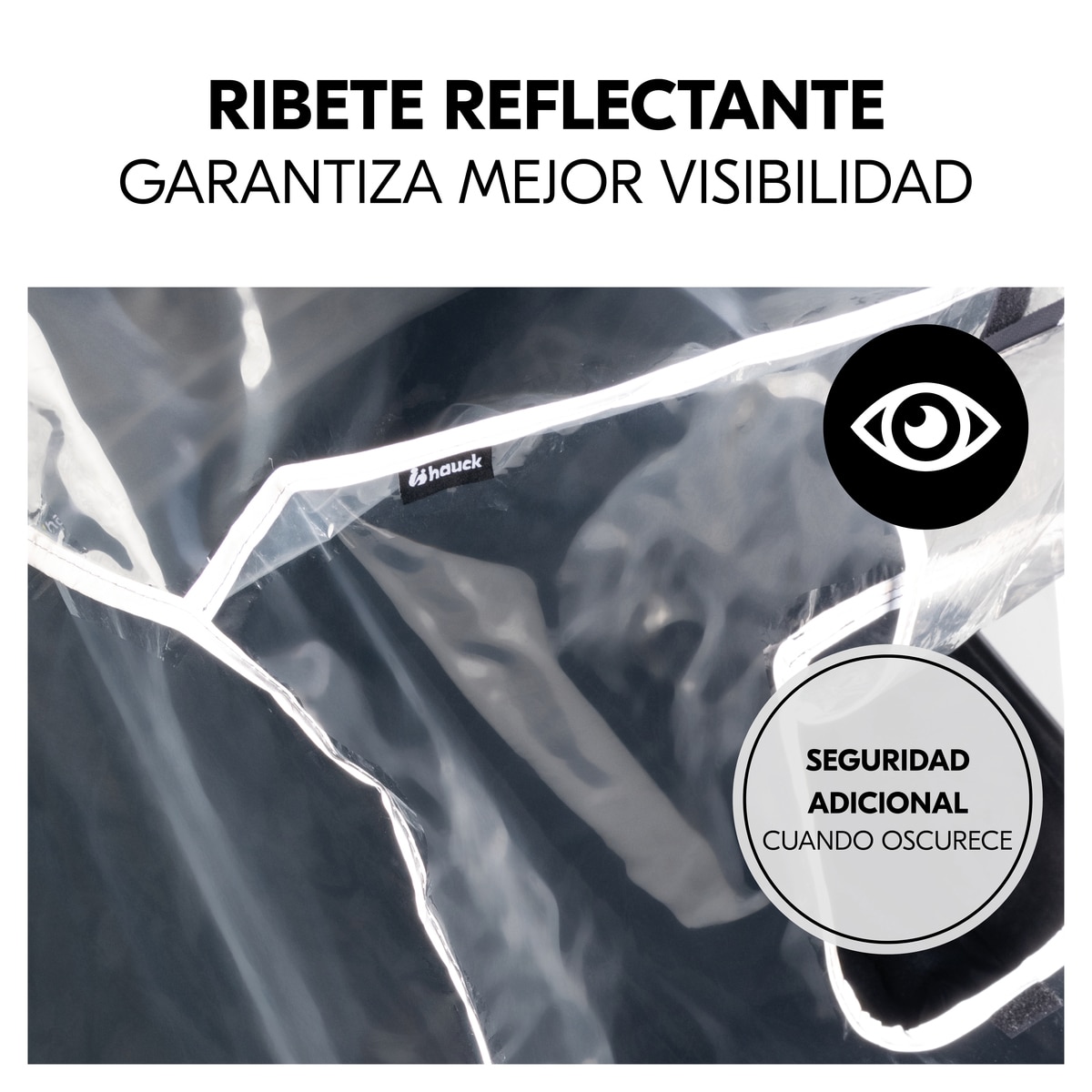 Protector de lluvia Pushchair Raincover Duo Gris claro Gris claro-4