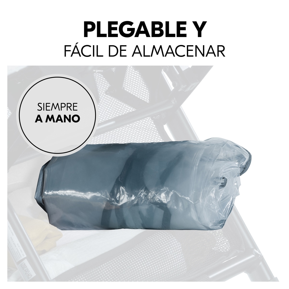 Protector de lluvia Pushchair Raincover Duo Gris claro Gris claro-7
