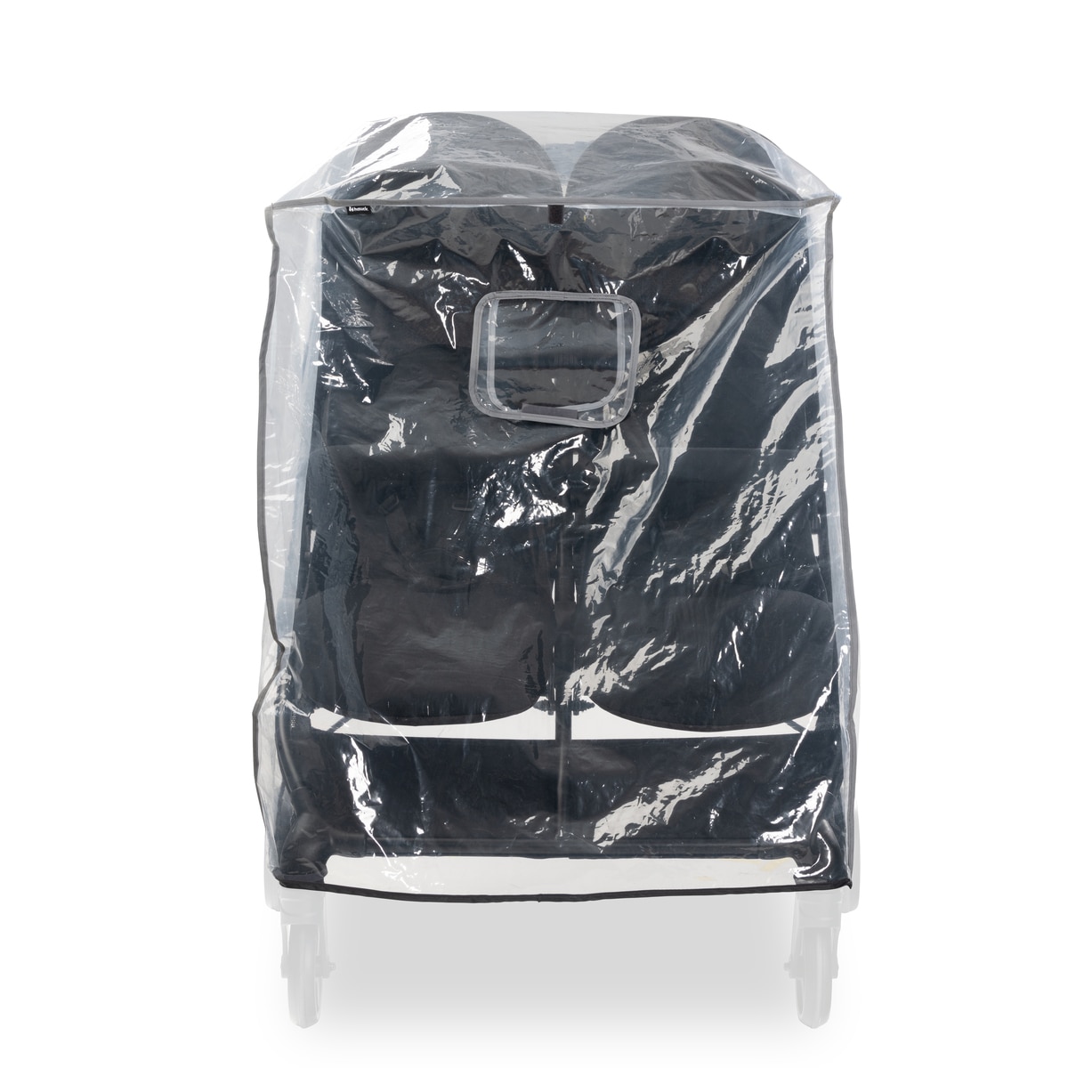 Protector de lluvia Pushchair Raincover Duo Gris claro Gris claro-9
