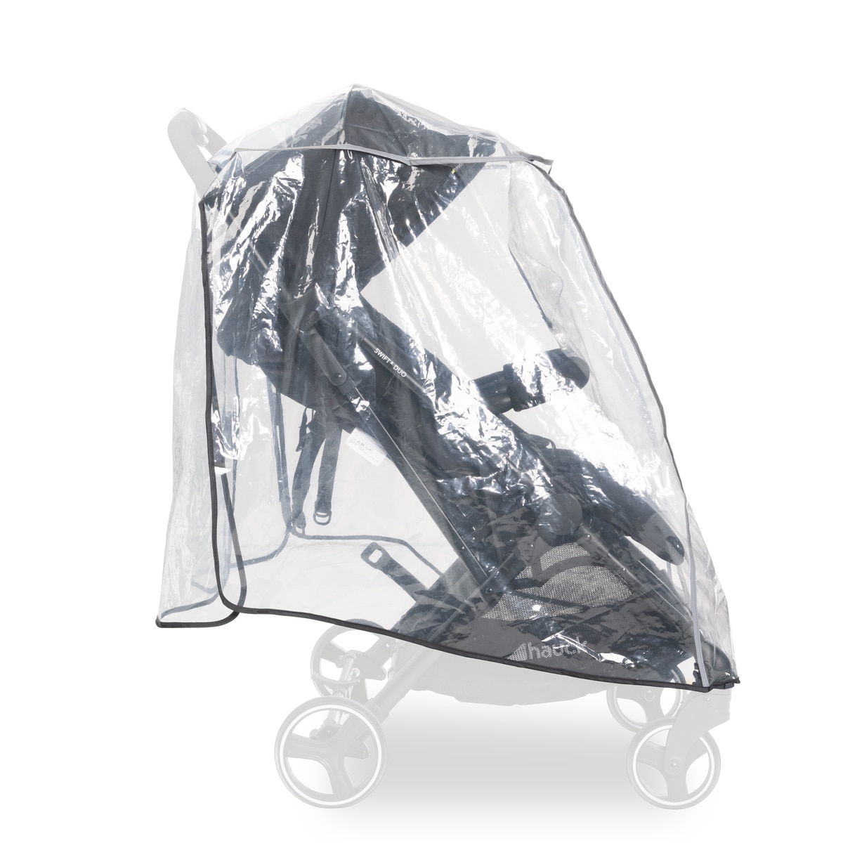 Protector de lluvia Pushchair Raincover Duo Gris claro Gris claro-10