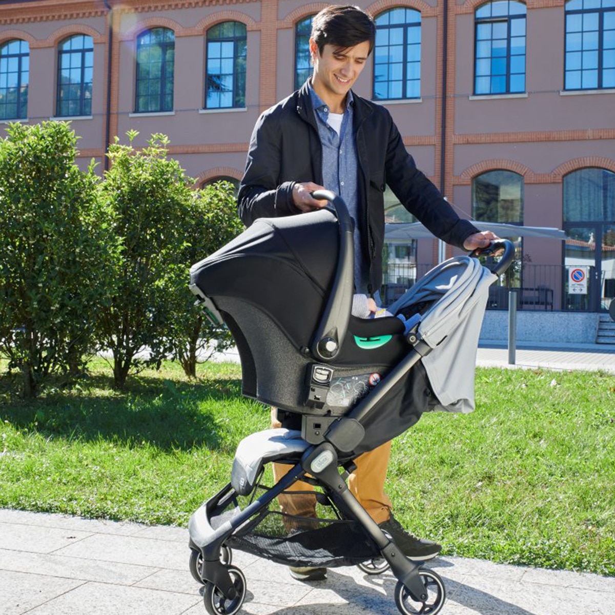 Adaptadores de cadeiras de automóvel Kaily/Kiros para carrinho de passeio Chicco We pretos Preto-2