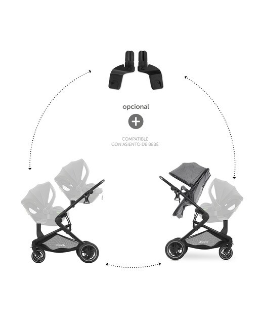Adaptador Grupo Zero Universal para Atlantic Twin Preto-2