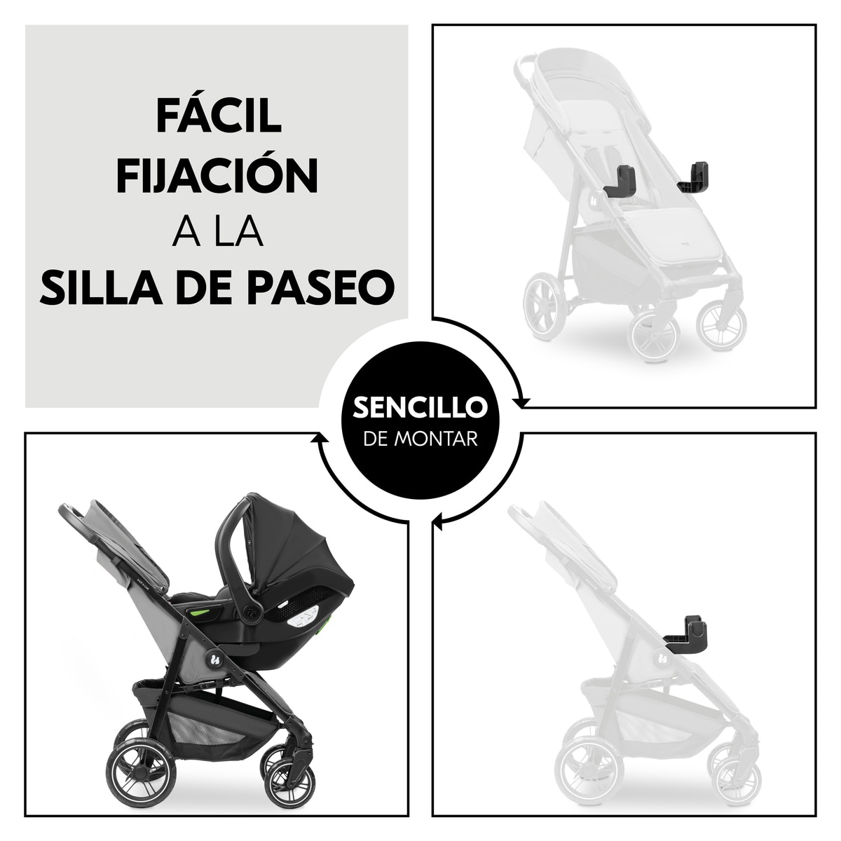 Adaptador Shop N Care Universal Adapter Black Preto-4