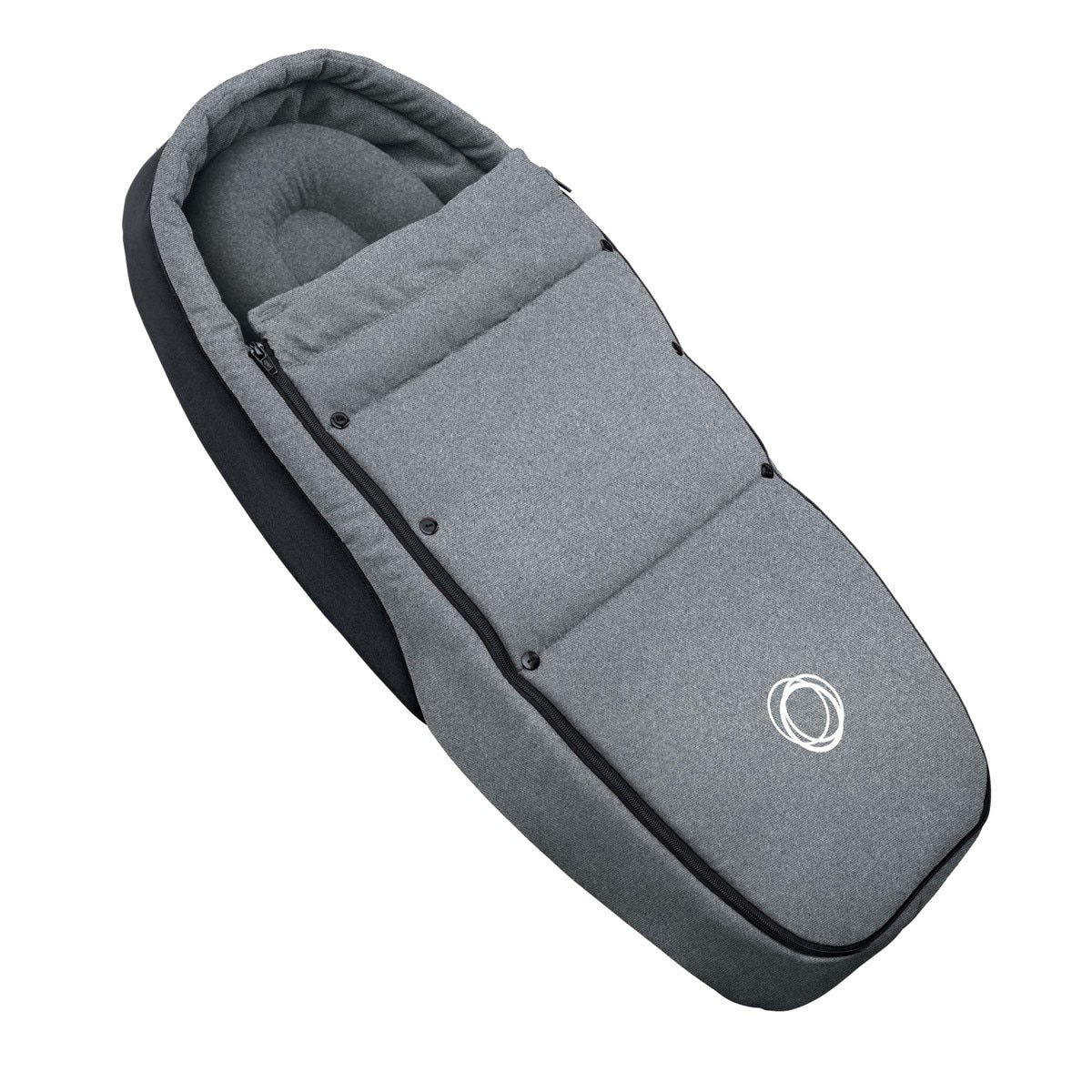 Saco Nido Bugaboo para Silla de Paseo Bee+ negro - Gris Gris-1