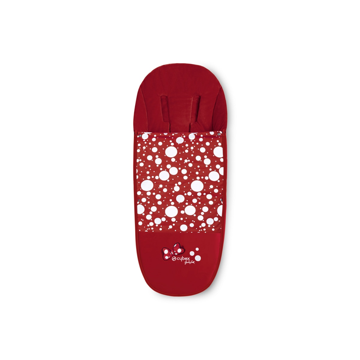 Saco Cubrepiés de invierno Cybex Platinum Petticoat Fashion Collection para Silla de paseo Priam o Mios Dark Red rojo Rojo Rojo-1