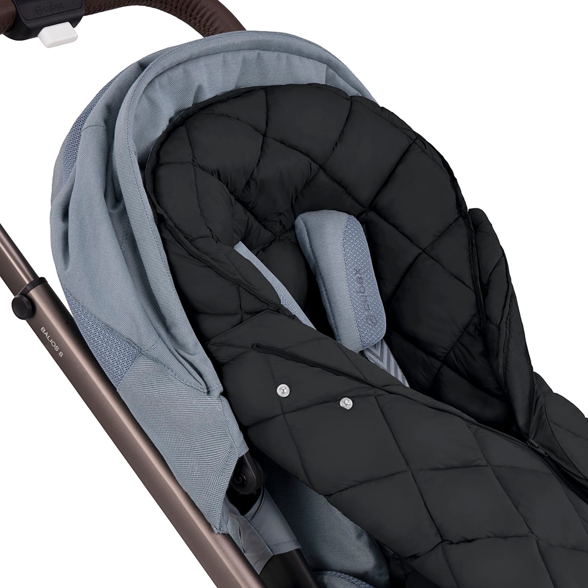 Saco cubrepiés universal compresivo CYBEX Snogga - Negro Negro-5