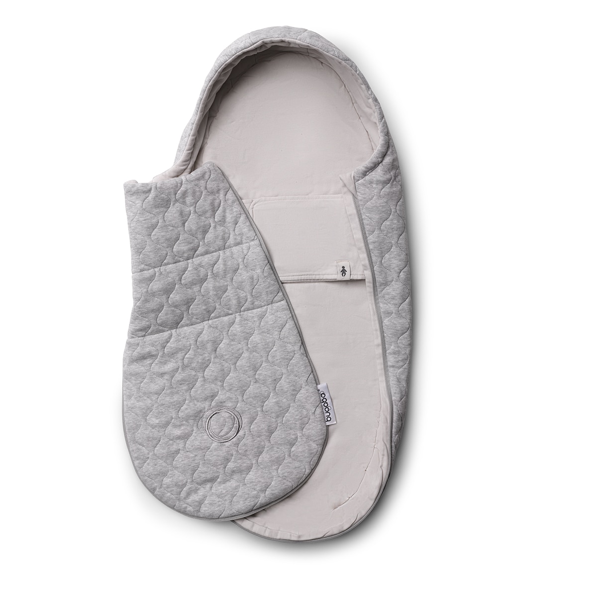 Saco de recém-nascido Classic para alcofa cinzento melange Cinzento Melange-2