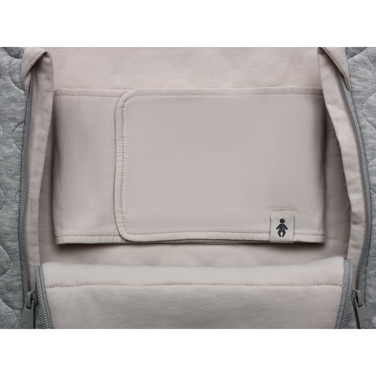 Saco de recém-nascido Classic para alcofa cinzento melange Cinzento Melange-3