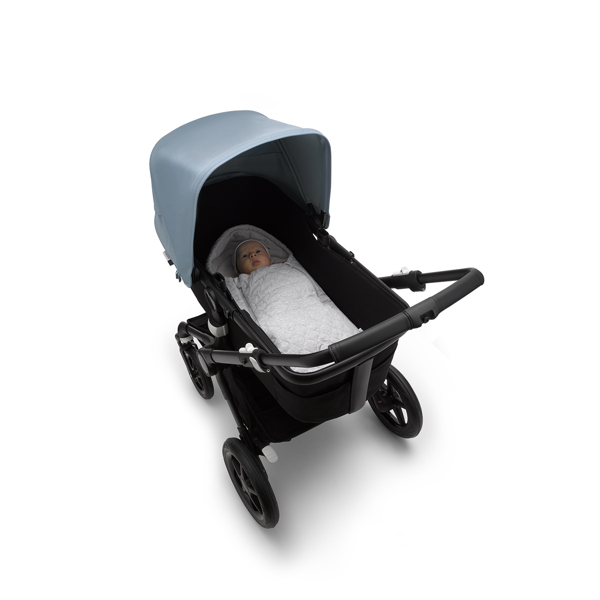 Saco de recém-nascido Classic para alcofa cinzento melange Cinzento Melange-6