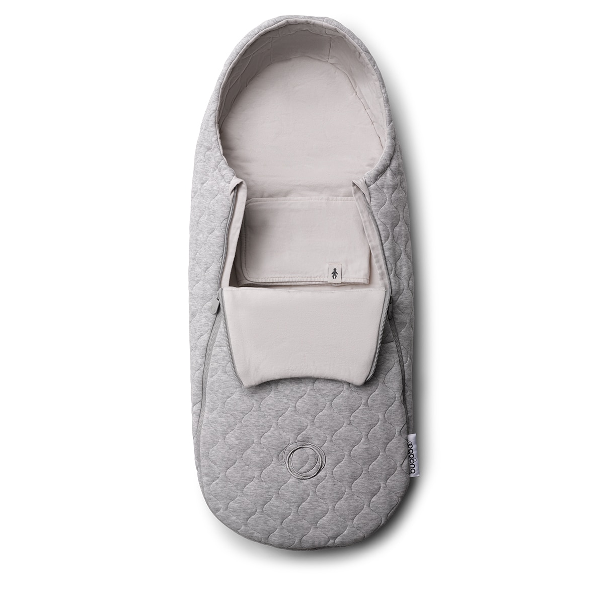Saco de recém-nascido Classic para alcofa cinzento melange Cinzento Melange-7