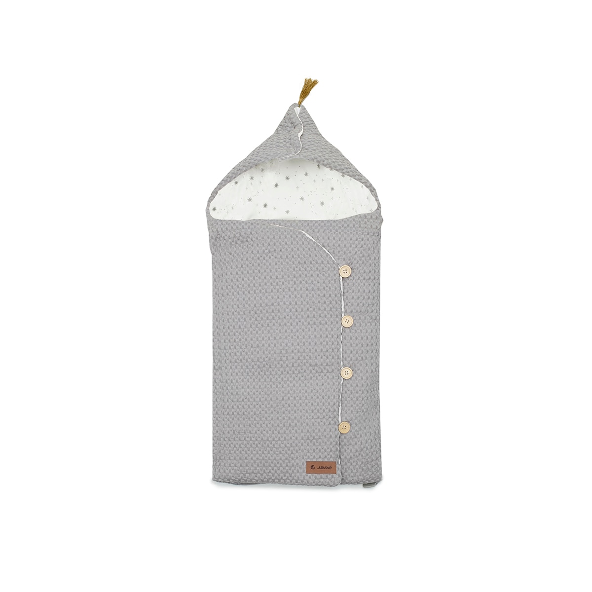 Saco recién nacido Jané Mims+ con capucha - Gris Gris-1