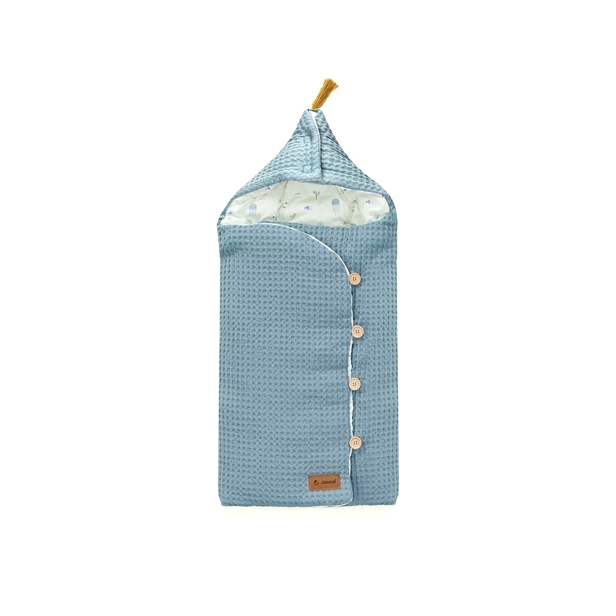 Saco recién nacido Jané Mims+ con capucha - Azul Añil Azul Añil-1