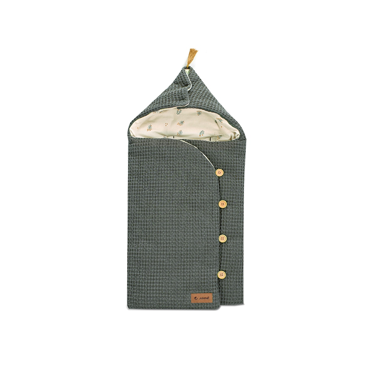 Saco recién nacido Jané Mims+ con capucha - Verde oscuro Verde oscuro-1