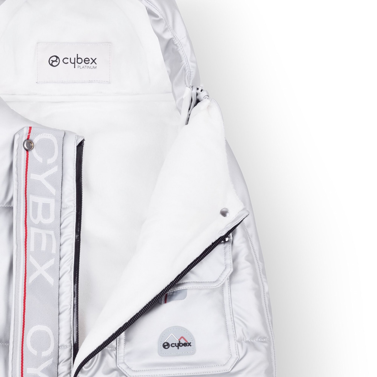 Mini Saco Cobre-Pés de Inverno Universal Platinum Prata-3