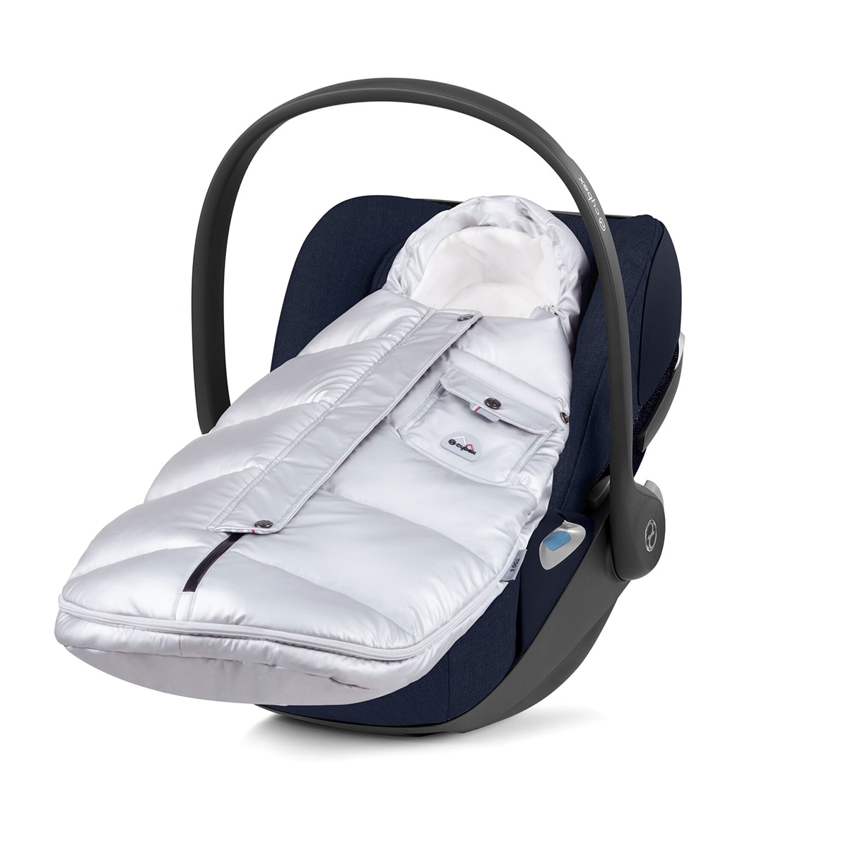 Mini Saco Cobre-Pés de Inverno Universal Platinum Prata-5