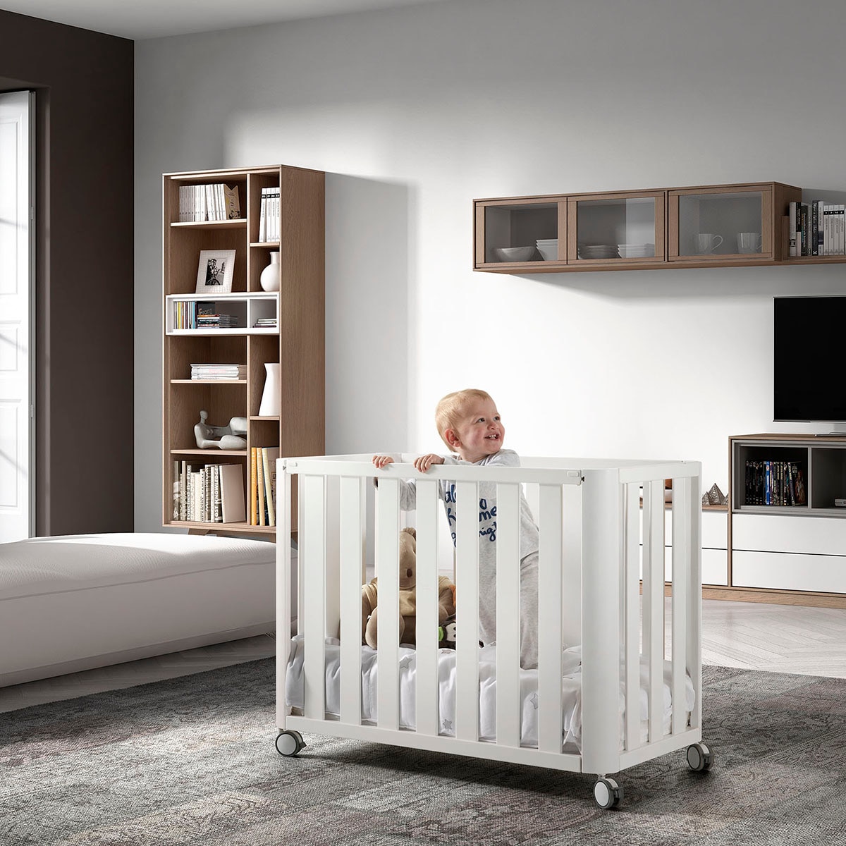 Mini-Berço de Co-Sleeping Doco Sleeping de Madeira 50x90 cm - Branco Branco-2