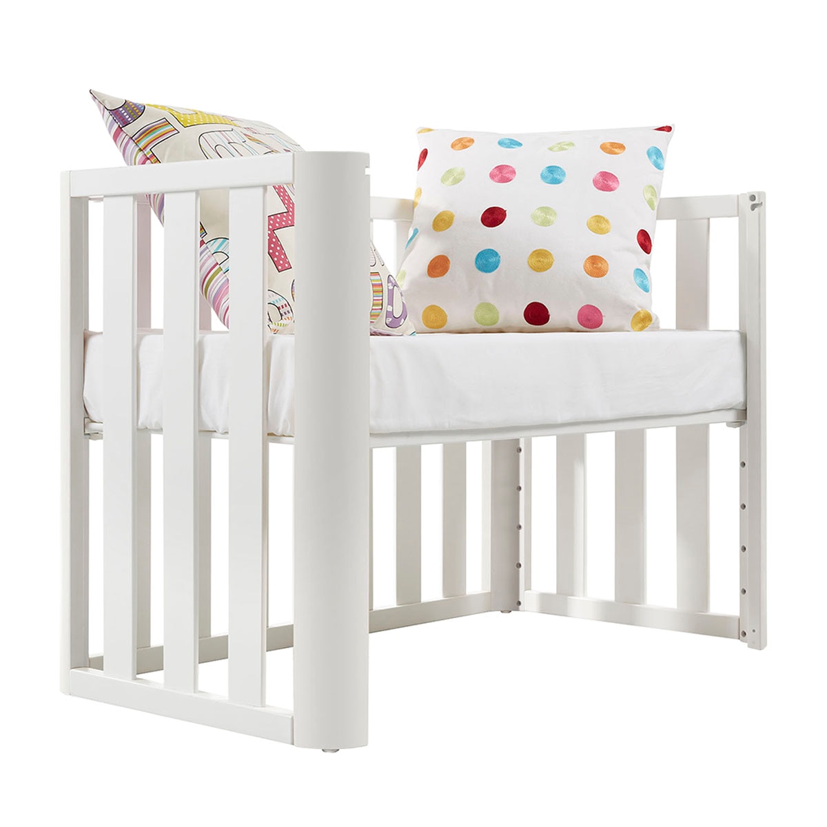 Mini-Berço de Co-Sleeping Doco Sleeping de Madeira 50x90 cm - Branco Branco-5