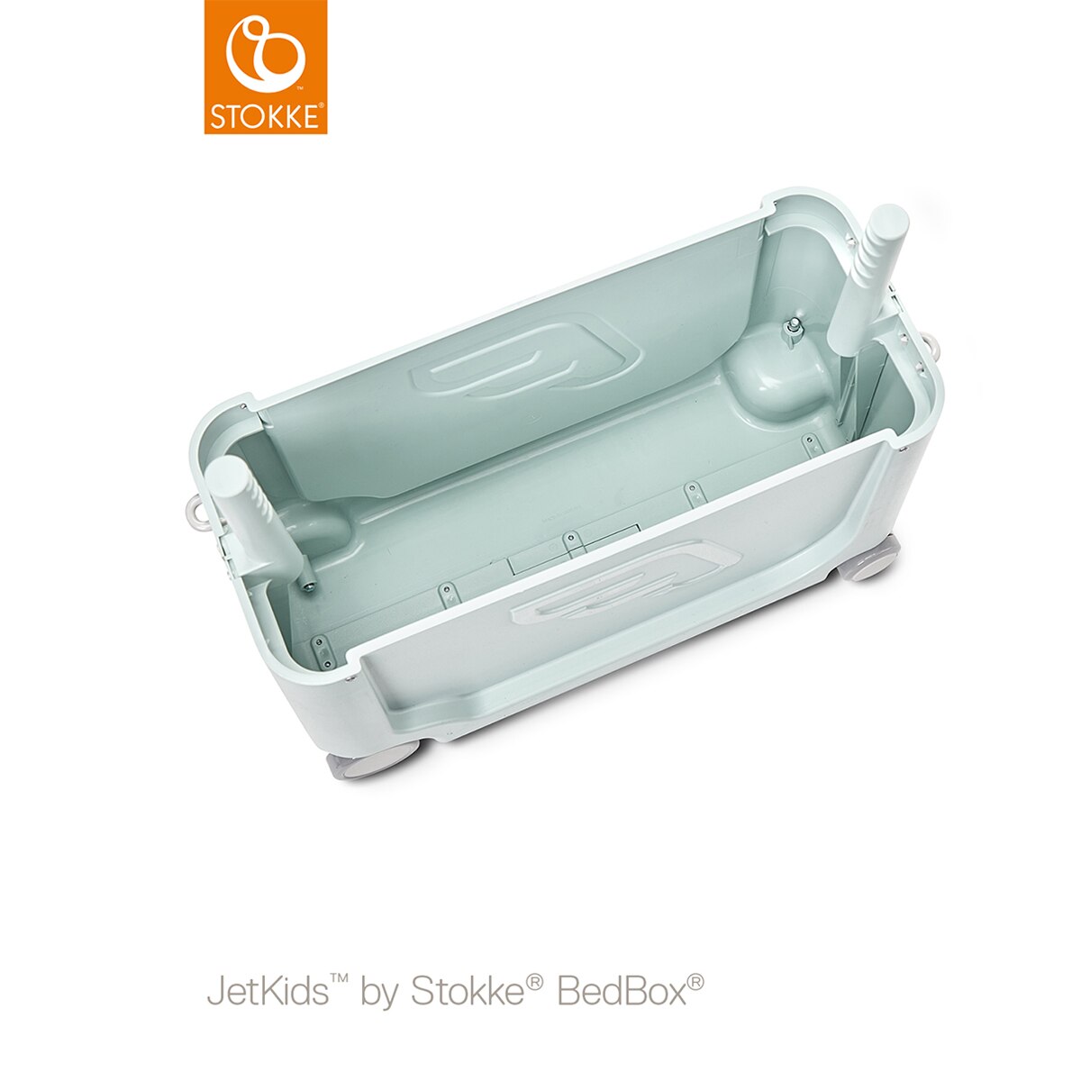Maleta con cama de viaje Stokke Jetkids - Azul claro Verde-4