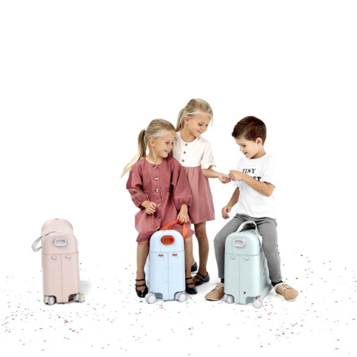 Maleta con cama de viaje Stokke Jetkids - Azul claro Verde-8