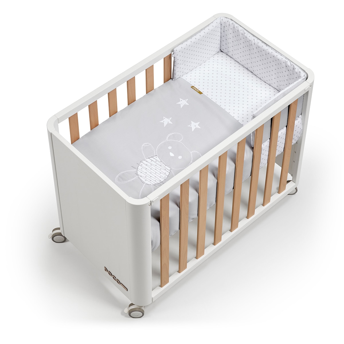 Cotinfant - Minicuna-Cuna de colecho (50 x 90 cm.) Cotinfant Doco Style Sleeping blanco-natural.