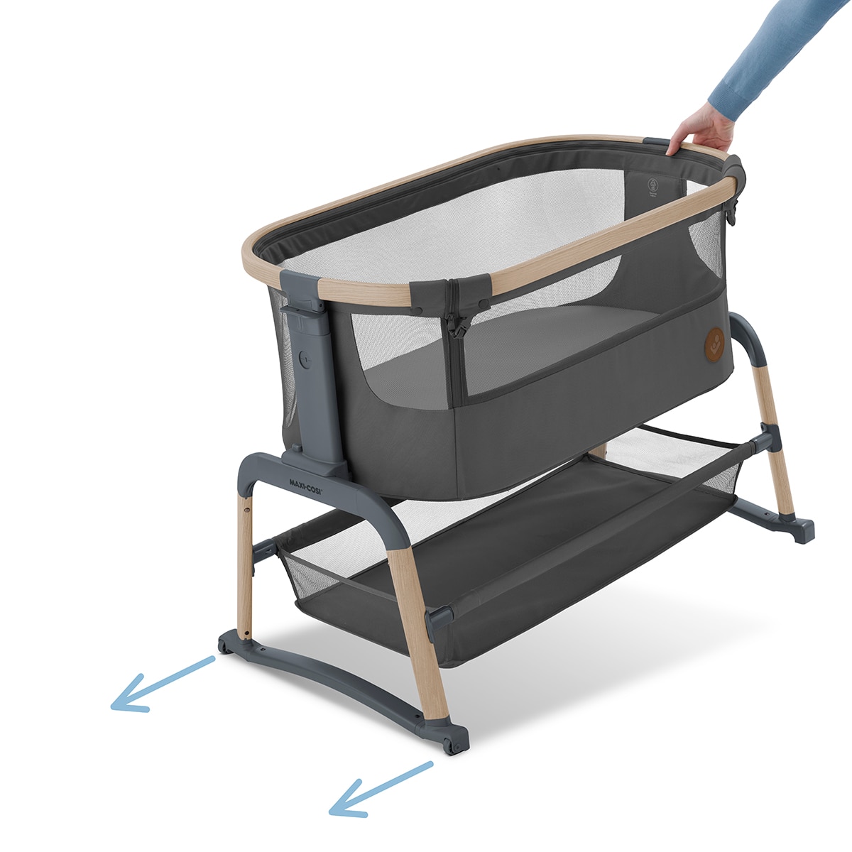 Mini-Berço de Co-Sleeping Iora Air Beyond Grey - Cinzento Cinzento-escuro-4