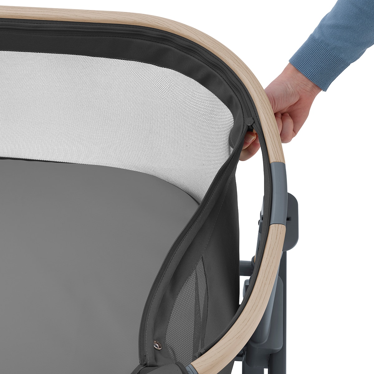Mini-Berço de Co-Sleeping Iora Air Beyond Grey - Cinzento Cinzento-escuro-9