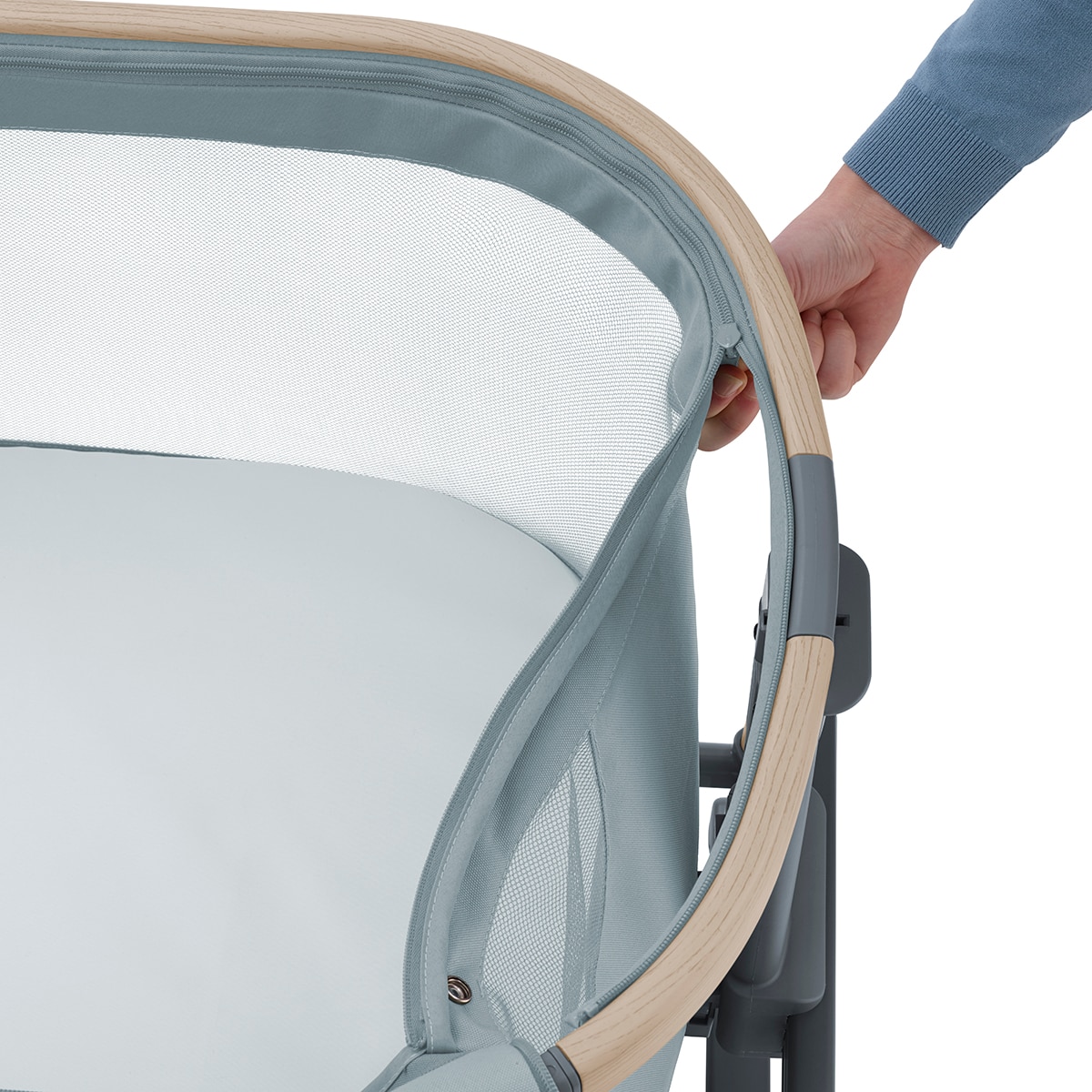 Mini-Berço de Co-Sleeping Iora Air Beyond Grey - Cinzento Cinzento-7