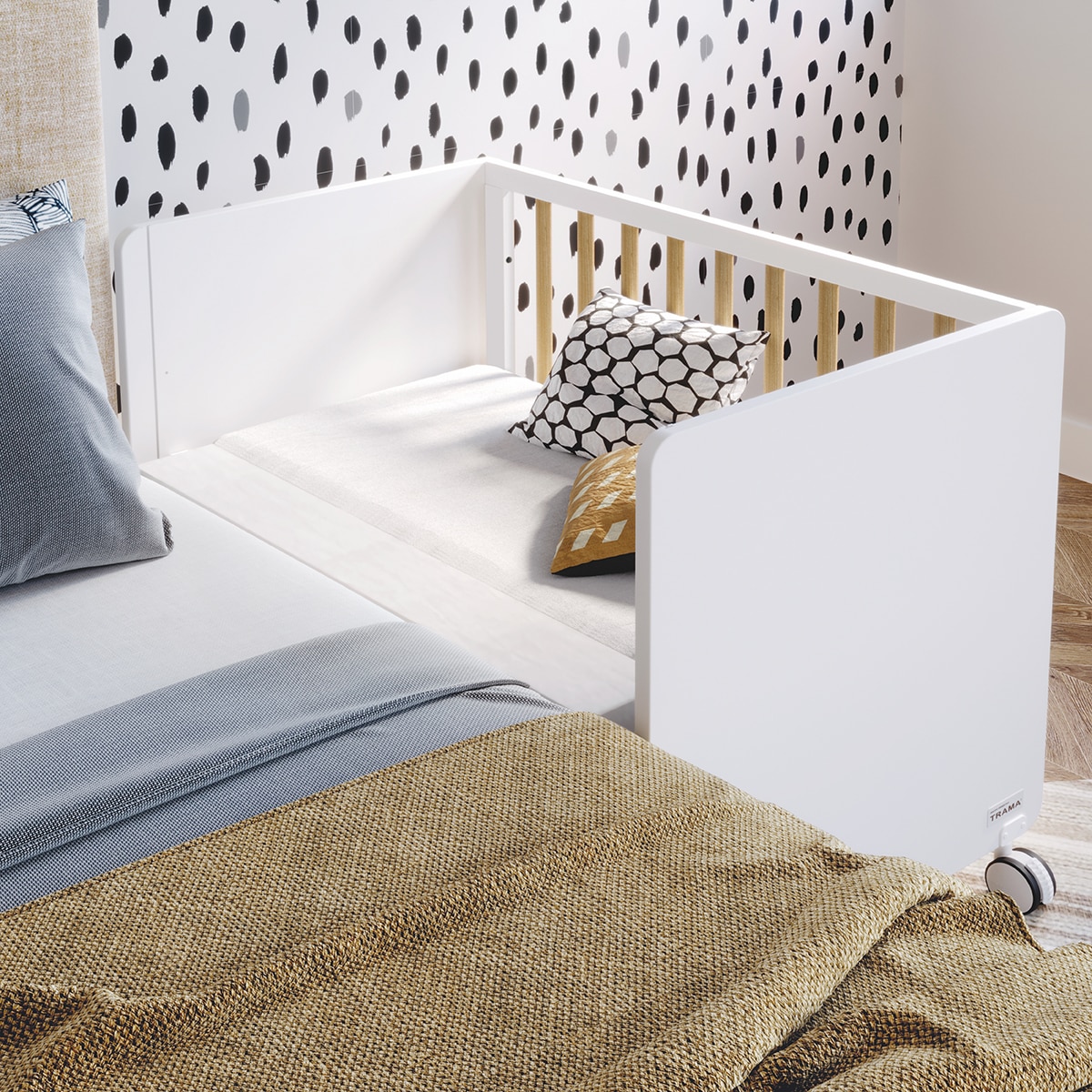 Miniberço Co-sleeping Nona - Branco Mate Tola Branco-2