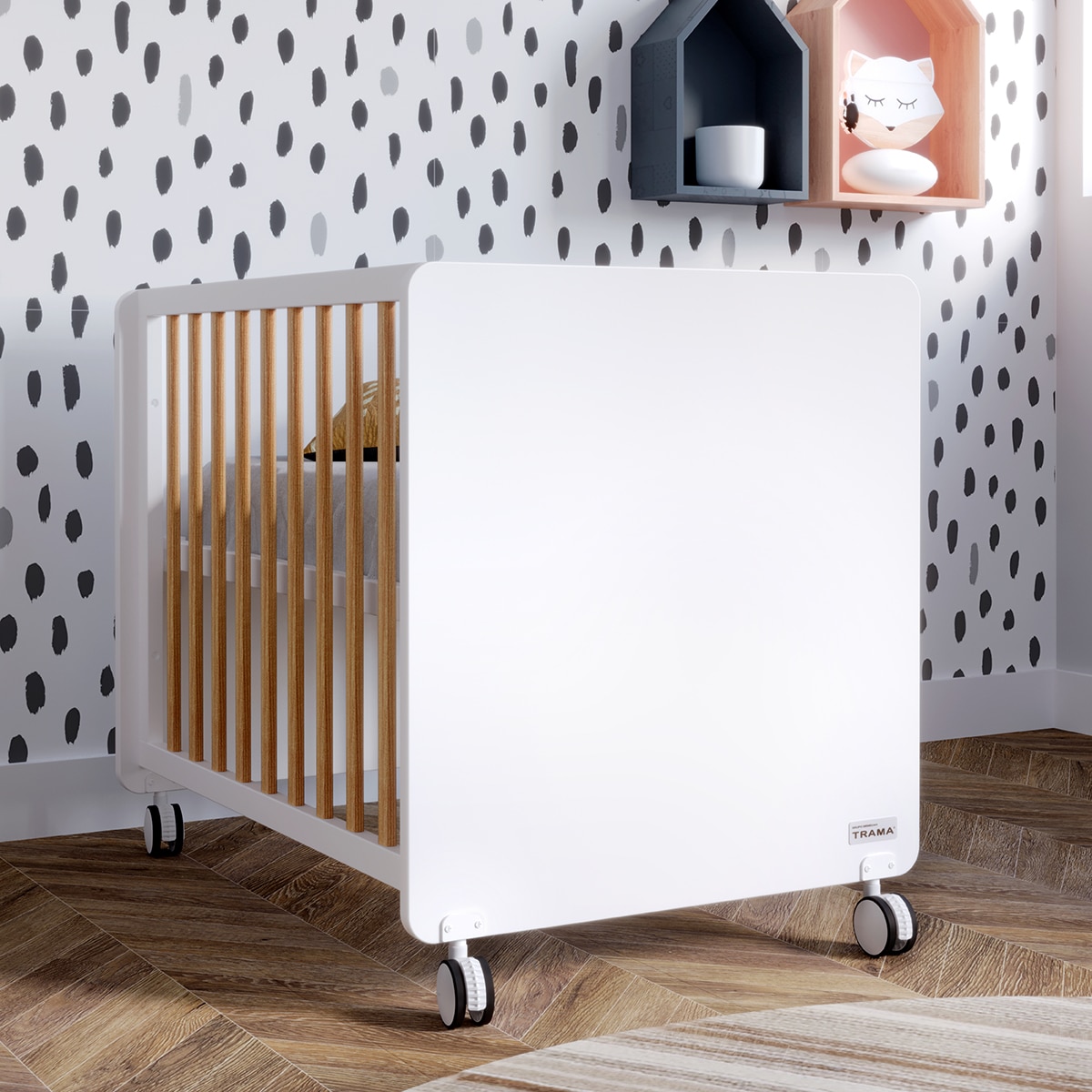 Miniberço Co-sleeping Nona - Branco Mate Tola Branco-3